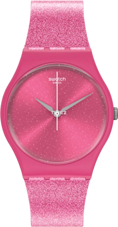 Swatch,Other 34mm,34mm,Bio-sourced,Pink Red,Pink,Quartz,Sapphire,Crystal Glass,Round,SO28P101