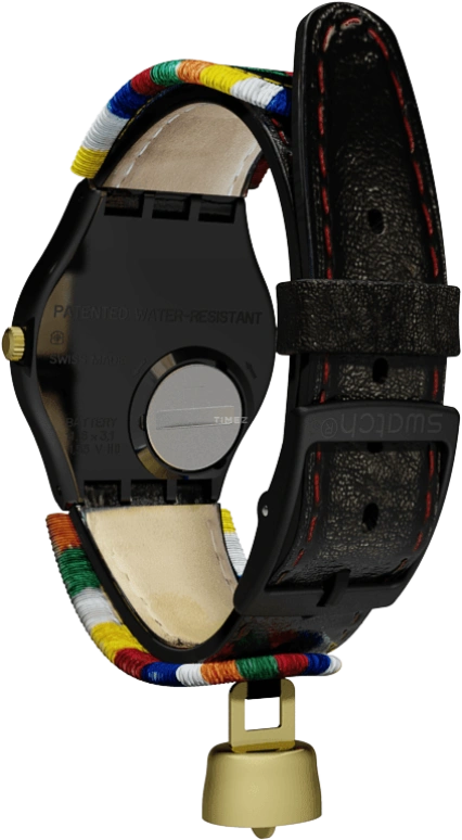 Swatch,Originals 34mm,34mm,Plastic,Black,GB285