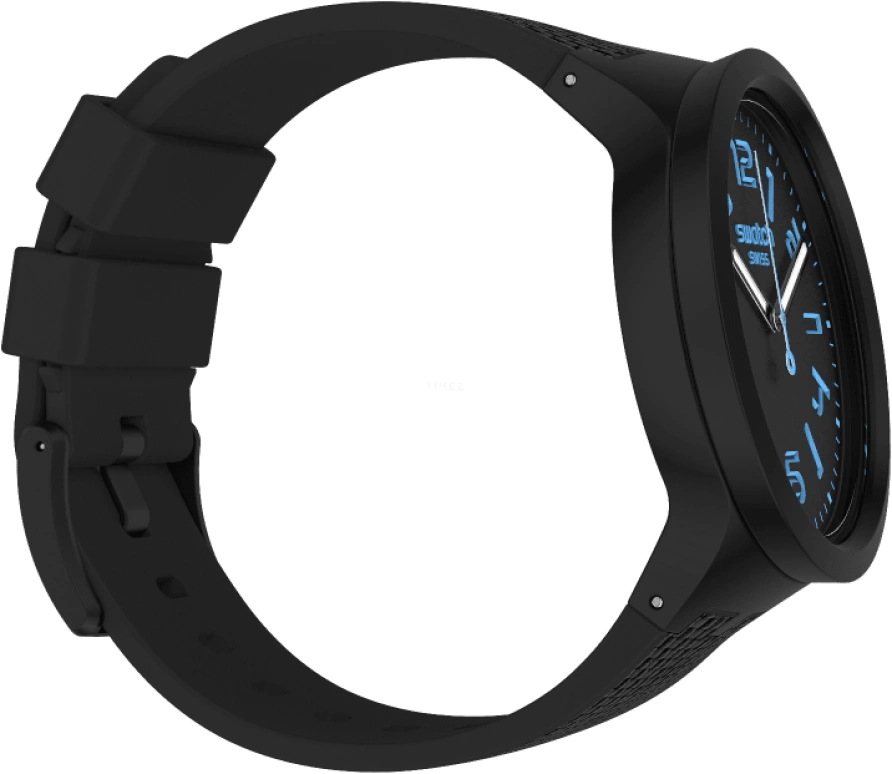 Swatch,THE BOLD 47mm,47mm,Plastic,Black,Sapphire,Crystal Glass,SO27B118