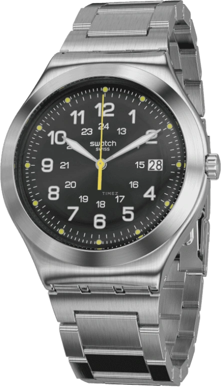 Swatch,IRONY 42.70mm,42.70mm,Stainless Steel,Black,YWS439G