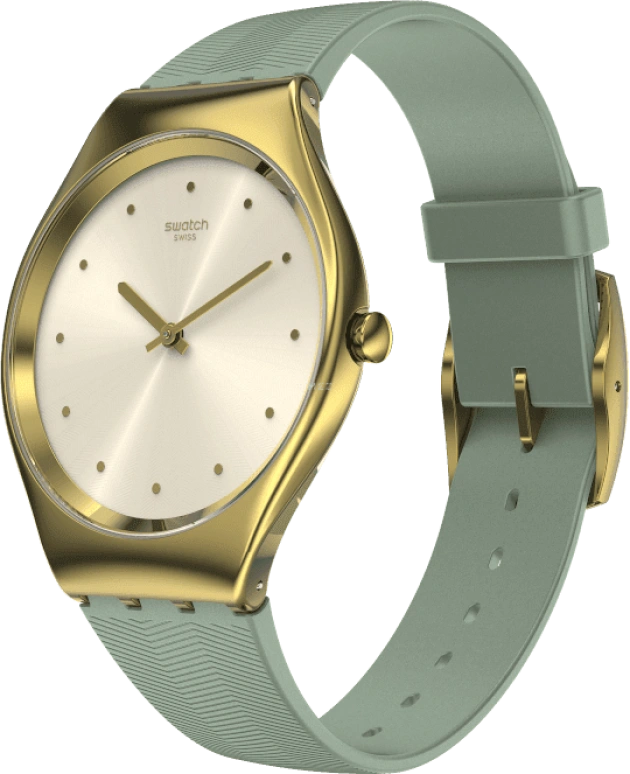 Swatch,SKIN 38mm,38mm,Gold,Closed,SYXG113