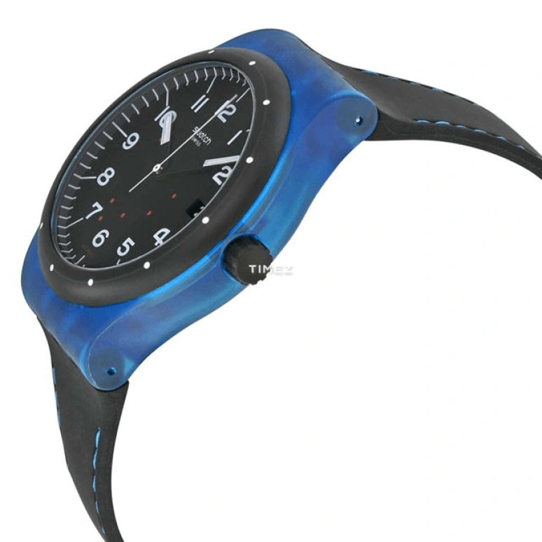 Swatch,Sistem 51 42mm,42mm,Plastic,Black,Automatic,Day,90hours,SUTS402