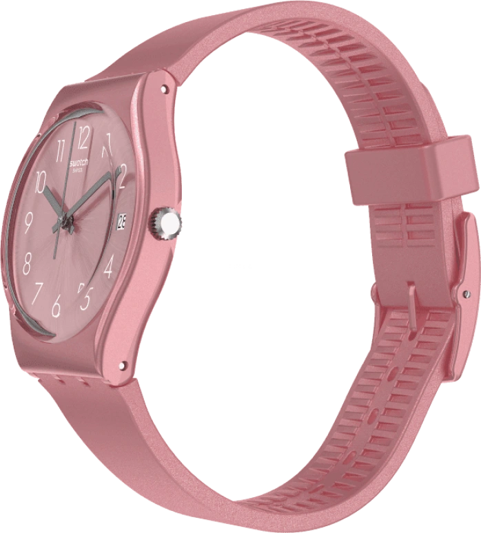 Swatch,Originals 34mm,34mm,Plastic,Pink,Sapphire,Crystal Glass,GP404