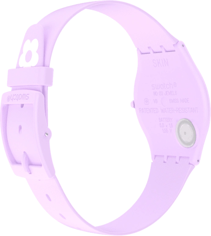 Swatch,SKIN 34mm,34mm,Ceramic,Multi-Color,Quartz,Round,Pink,SS09V101