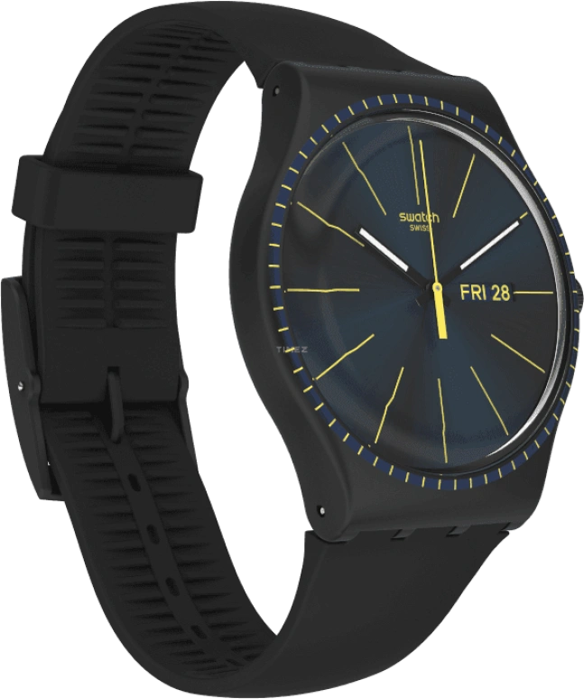 Swatch,Originals 41x47.40mm,41x47.40mm,Plastic,Black,SUOB731