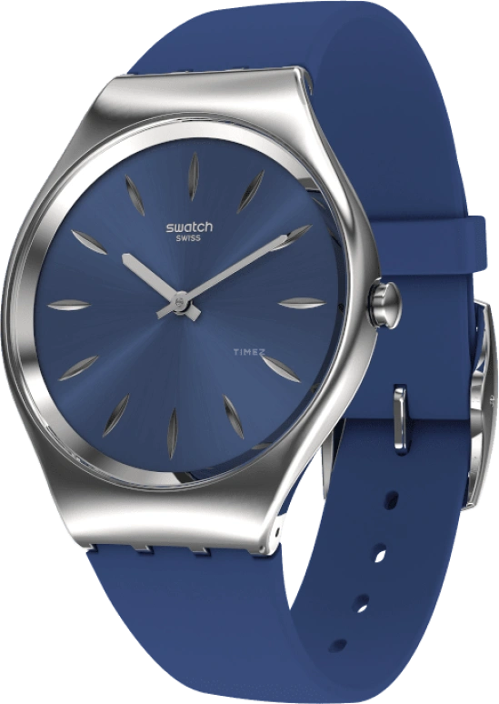Swatch,SKIN 38mm,38mm,Blue,Sapphire,Crystal Glass,SYXS132