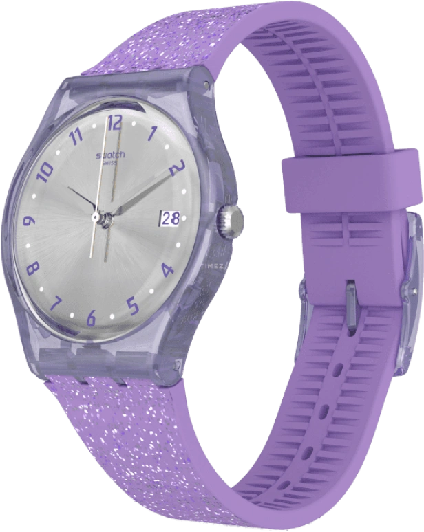Swatch,Originals 34mm,34mm,Plastic,Silver,Open,GV400