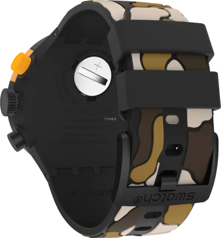 Swatch,THE BOLD 47mm,47mm,Plastic,Black,SB02B410