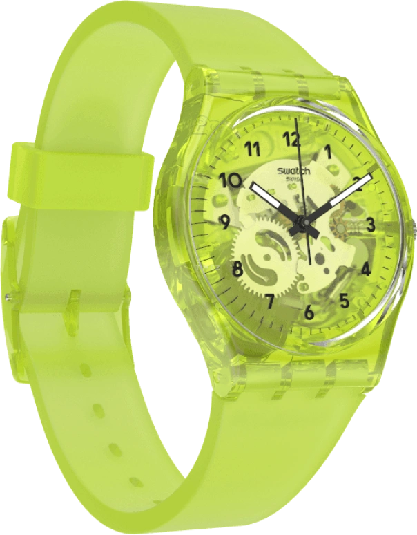 Swatch,Originals 34mm,34mm,Plastic,Green,GG227