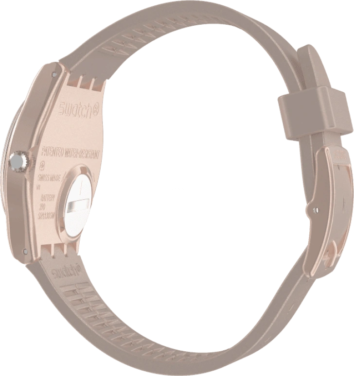Swatch,Originals 34mm,34mm,Plastic,Pink,Sapphire,Crystal Glass,GP403