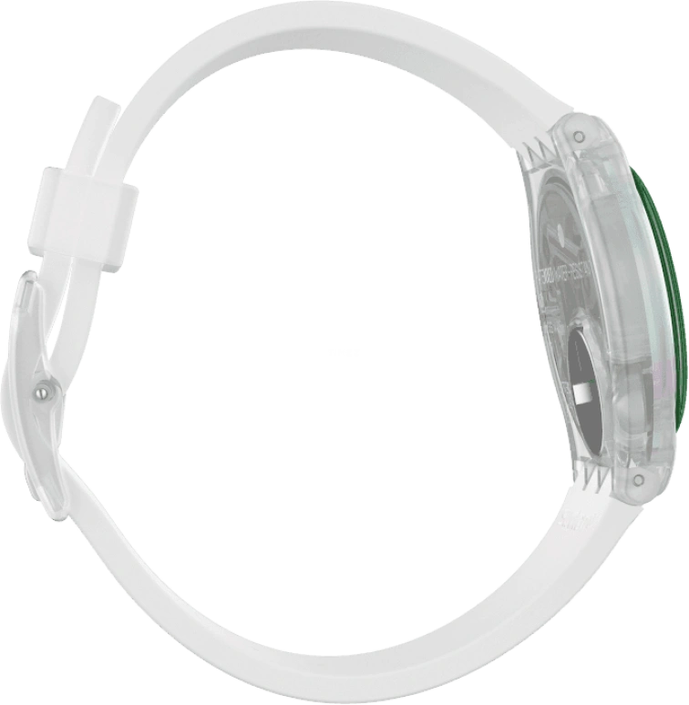 Swatch,Originals 34mm,34mm,Plastic,Pink,Green,Sapphire,Crystal Glass,GE714