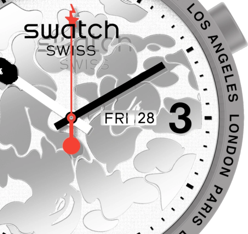 Swatch,THE BOLD 47mm,47mm,Plastic,Grey,Quartz,Date,Day,SO27Z709