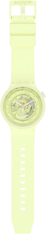 Swatch,THE BOLD 47mm,47mm,Bioceramic,Ceramic,Yellow,Round,SB03J100