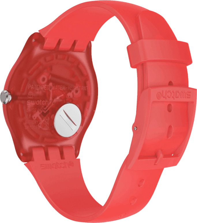 Swatch,Originals 41mm,41mm,Plastic,Red,SUOO105