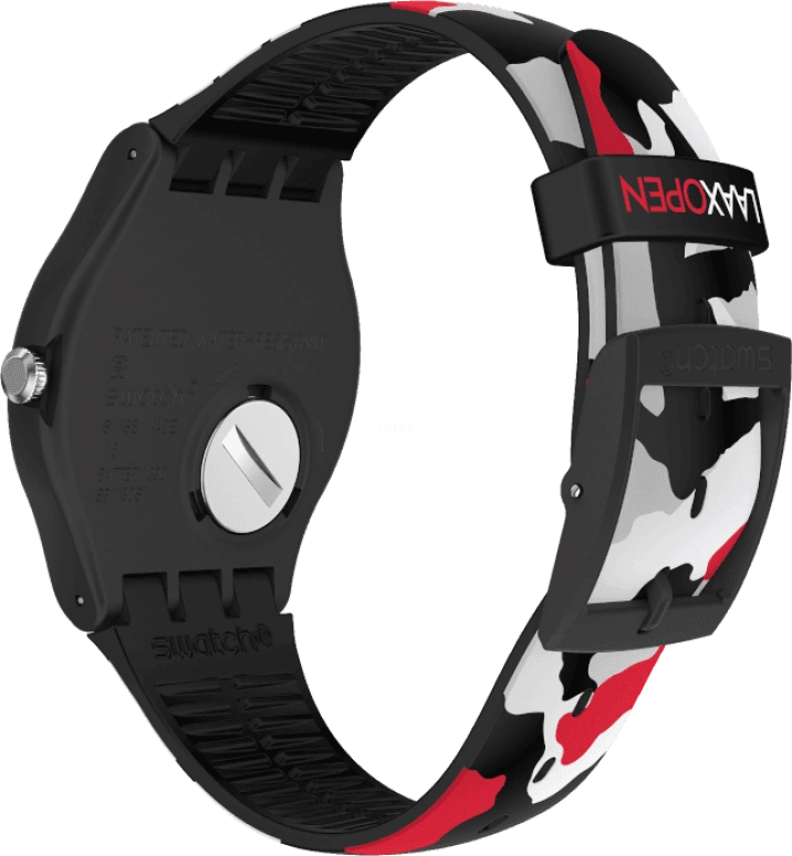 Swatch,Originals 41mm,41mm,Plastic,Black,SUOB714C