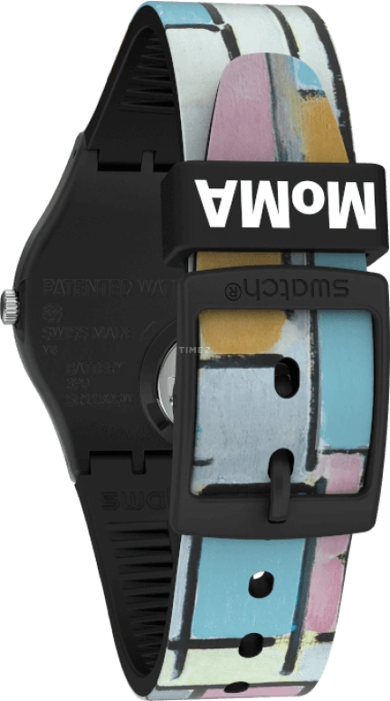 Swatch,Originals 34mm,34mm,Plastic,Pink,Closed,GZ350