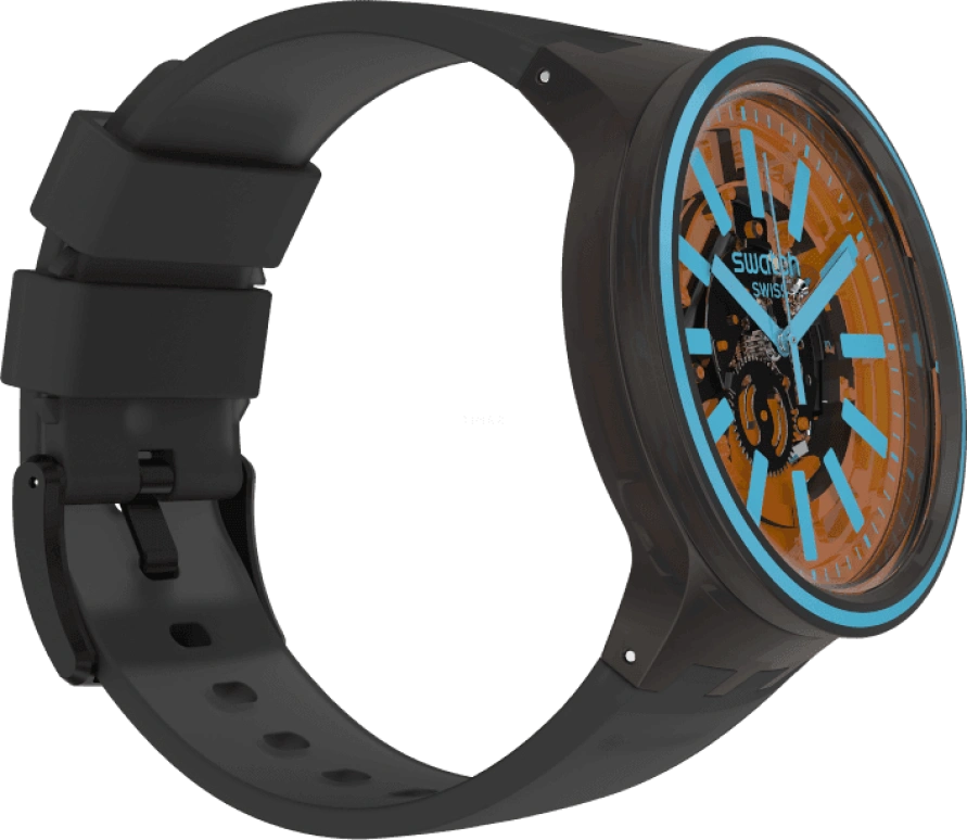 Swatch,THE BOLD 47mm,47mm,Plastic,Coffee,Brown,SO27B112
