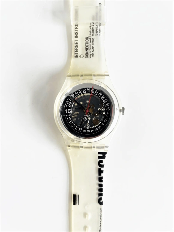 Swatch,Other 38.40mm,38.40mm,Plastic,Skeleton,Quartz,Day,Sapphire,Crystal Glass,GK422
