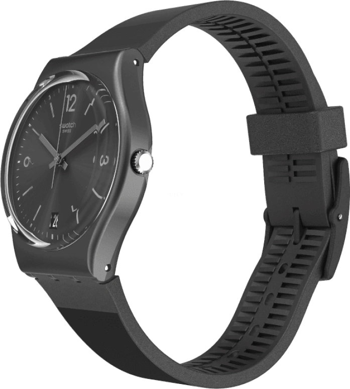 Swatch,Originals 34mm,34mm,Plastic,Black,Quartz,Round,GB430