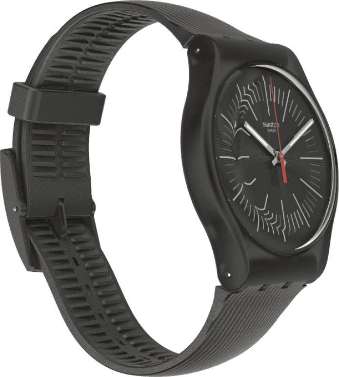 Swatch,Originals 41x47.40mm,41x47.40mm,Plastic,Black,SUOB178