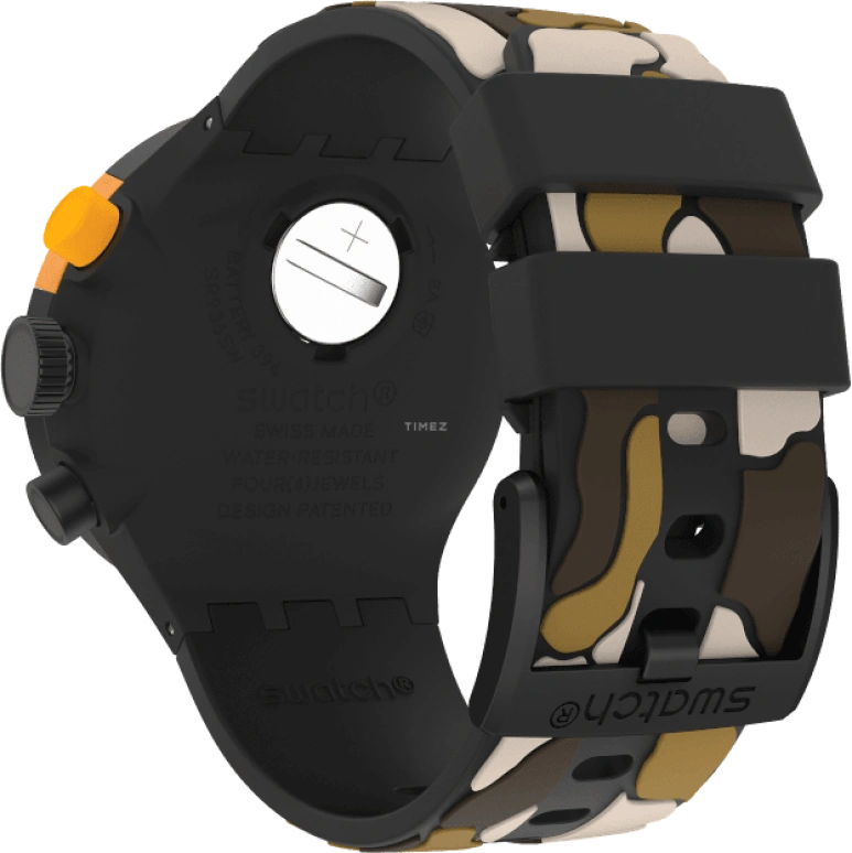 Swatch,THE BOLD 47mm,47mm,Plastic,Black,SB02B410
