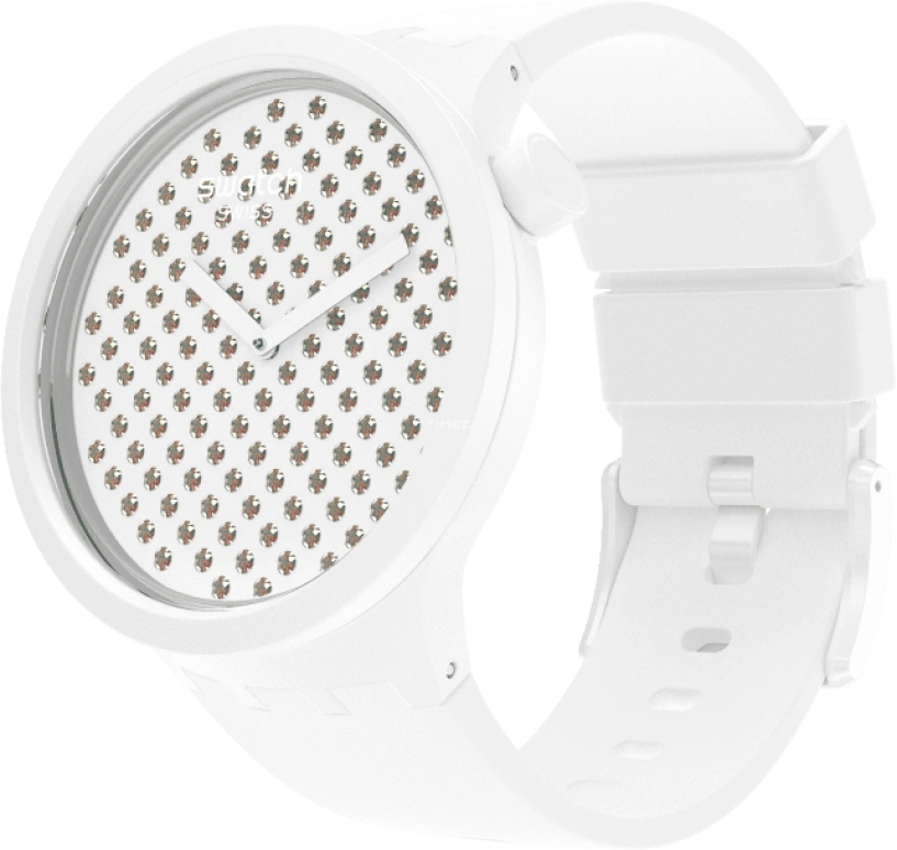 Swatch,THE BOLD 47mm,47mm,Plastic,White,SO27Z106