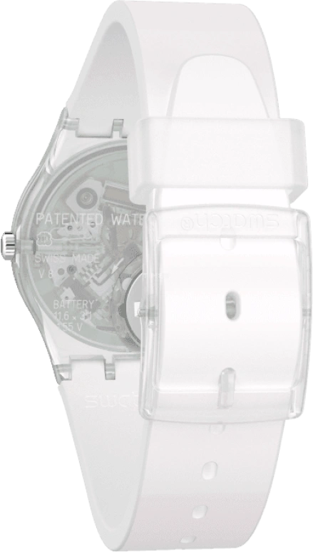 Swatch,Originals 34mm,34mm,Plastic,Pink,Green,Sapphire,Crystal Glass,GE714