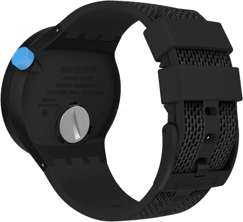 Swatch,THE BOLD 47mm,47mm,Plastic,Black,Sapphire,Crystal Glass,SO27B118