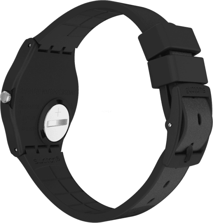Swatch,Originals 34mm,34mm,Plastic,Black,GB326