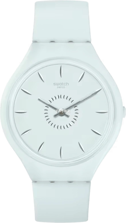 Swatch,SKIN 36.80mm,36.80mm,Plastic,Green,Quartz,Tonneau,SVOG100
