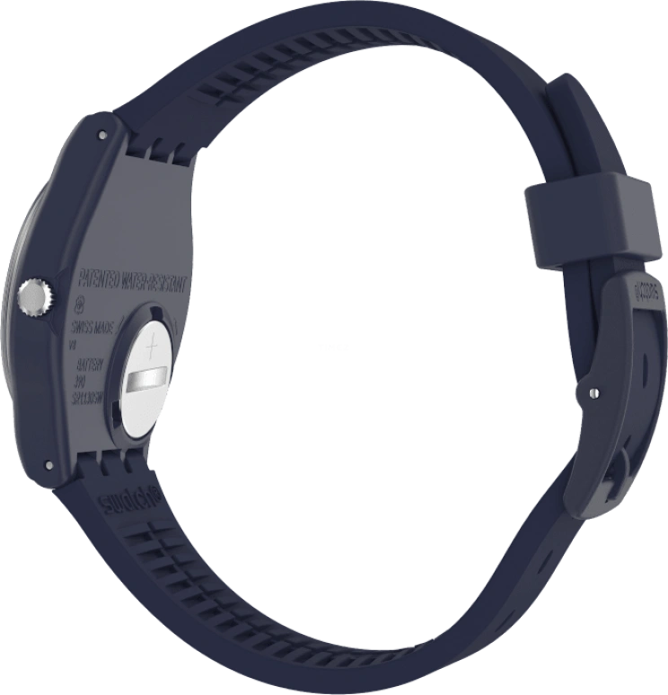 Swatch,Originals 34mm,34mm,Plastic,Blue,Closed,GN274