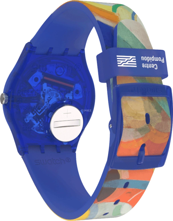 Swatch,Originals 34mm,34mm,Plastic,Multi-Color,Quartz,Sapphire,Crystal Glass,Round,GZ712