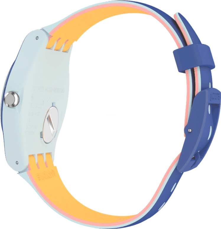 Swatch,Originals 41mm,41mm,Plastic,Blue,SUOS403