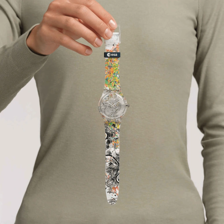 Swatch,Originals 41mm,41mm,Plastic,Multi-Color,Quartz,Round,Transparent,SUOK145,SUOK145-066