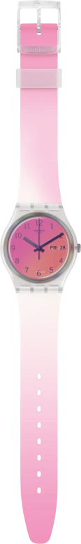 Swatch,Originals 34mm,34mm,Plastic,Pink,Sapphire,Crystal Glass,GE719