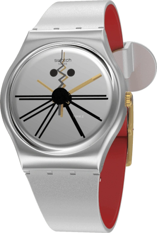 Swatch,Originals 34mm,34mm,Plastic,Sapphire,Crystal Glass,GZ327