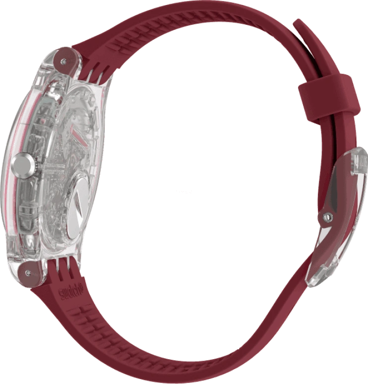 Swatch,Originals 41mm,41mm,Plastic,Pink,Sapphire,Crystal Glass,SUOK717