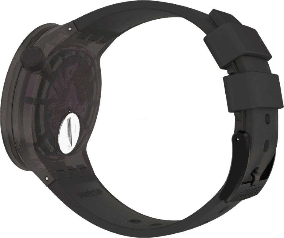 Swatch,THE BOLD 47mm,47mm,Plastic,Purple,SO27B113