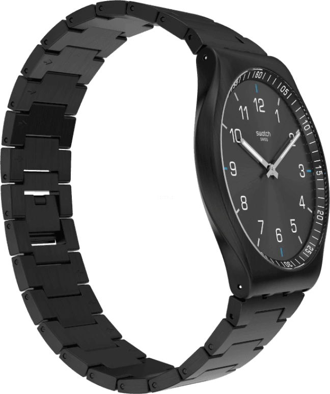 Swatch,SKIN ,Stainless Steel,Black,SS07B100G