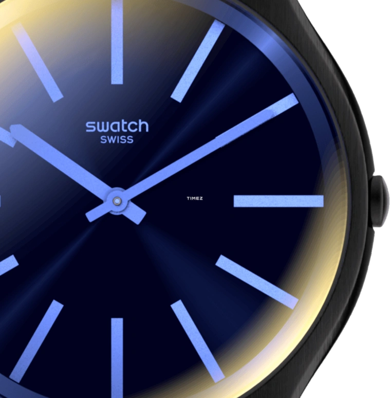 Swatch,Other 42mm,42mm,Stainless Steel,Black,Quartz,Sapphire,Crystal Glass,Round,SS07B104M