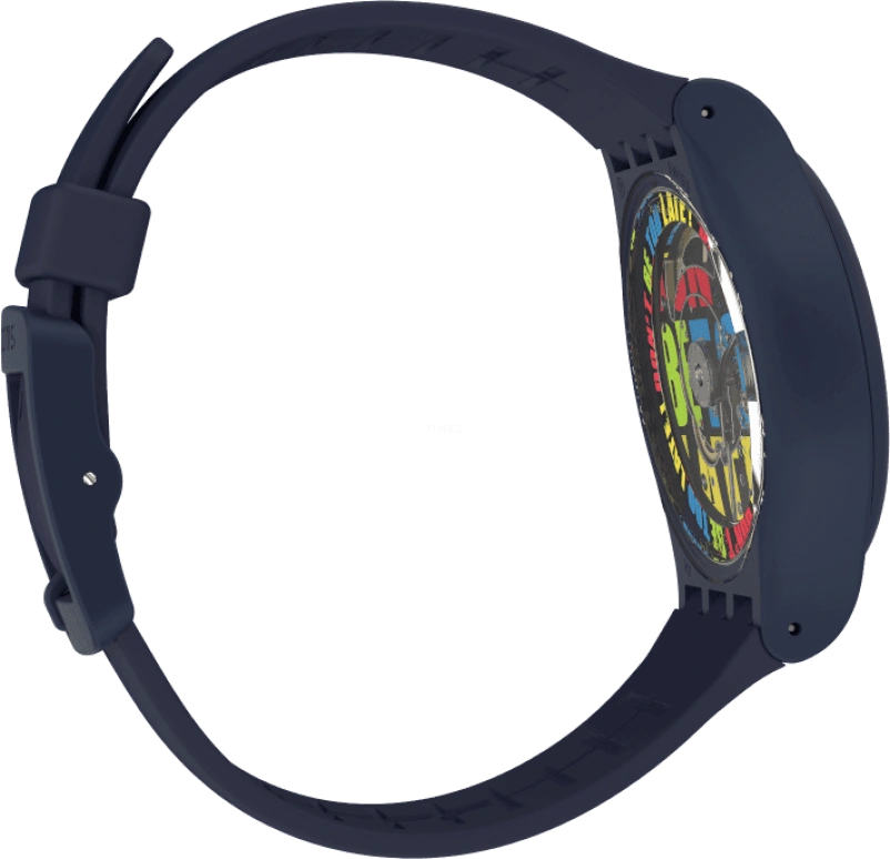 Swatch,Originals 42mm,42mm,Bioceramic,Blue,Quartz,Sapphire,Crystal Glass,Round,SO30N400