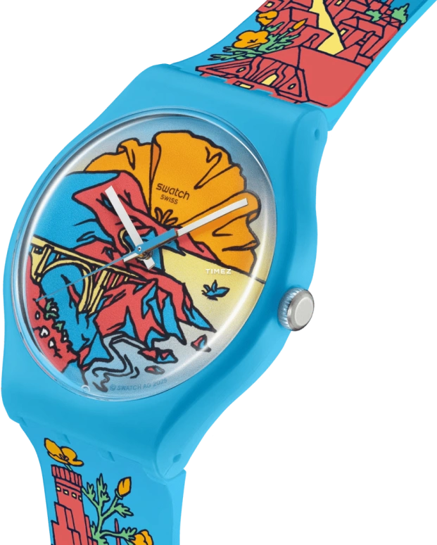 Swatch,Originals 41mm,41mm,Bio-sourced,Multi-Color,Quartz,Bio-sourced,Glass,Round,SO29Z151