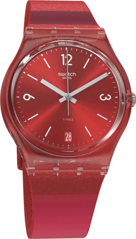 Swatch,Originals 34x39.20mm,34x39.20mm,Plastic,Red,GR406