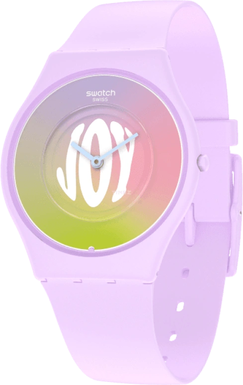 Swatch,SKIN 34mm,34mm,Ceramic,Multi-Color,Quartz,Round,Pink,SS09V101