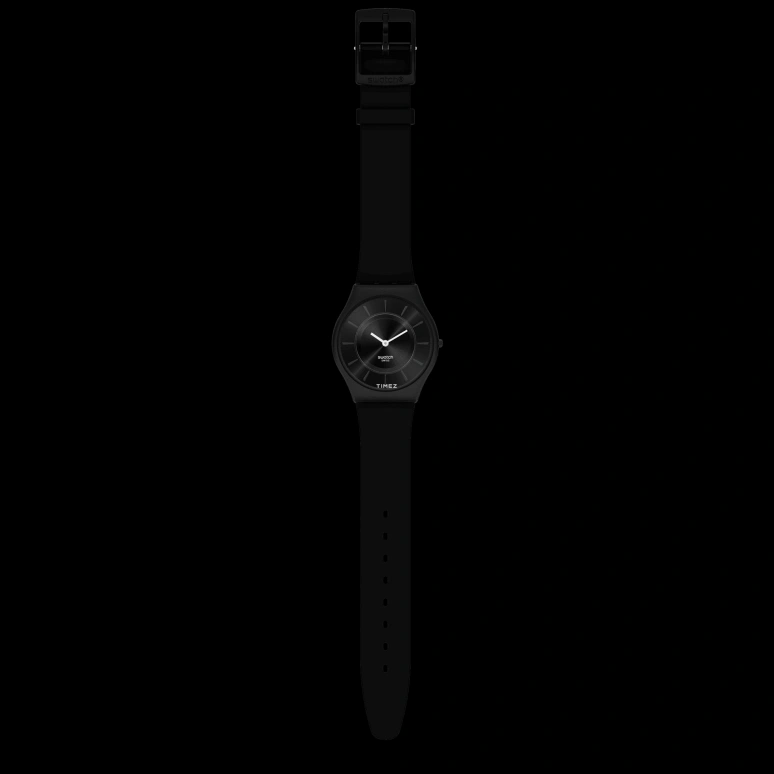 Swatch,Other 34mm,34mm,Bio-sourced,Black,Quartz,Sapphire,Crystal Glass,Round,SS08B100,SS08B100-S14