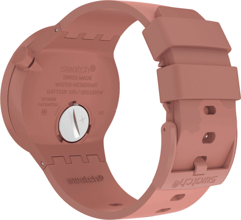 Swatch,THE BOLD 47mm,47mm,Bioceramic,Ceramic,Red,Sapphire,Crystal Glass,SB03R100