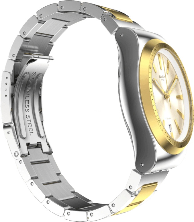 Swatch,IRONY 42mm,42mm,Gold,Open,YIS429G