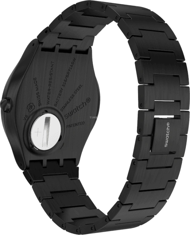 Swatch,SKIN ,Stainless Steel,Black,SS07B100G