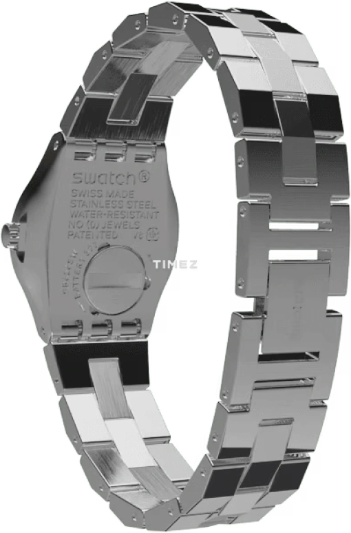 Swatch,IRONY 25mm,25mm,Stainless Steel,Pink,Quartz,Round,Gray,YSS310G