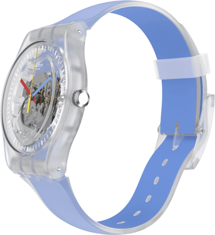 Swatch,Originals 41mm,41mm,Plastic,Skeleton,Quartz,Round,Transparent,SUOK156